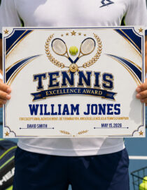 Tennis Certificate Printable