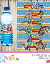 Toy Story Water Bottle Label