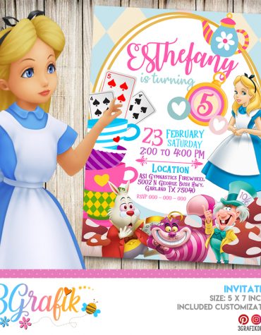 Wonderland Tea Party Invitation