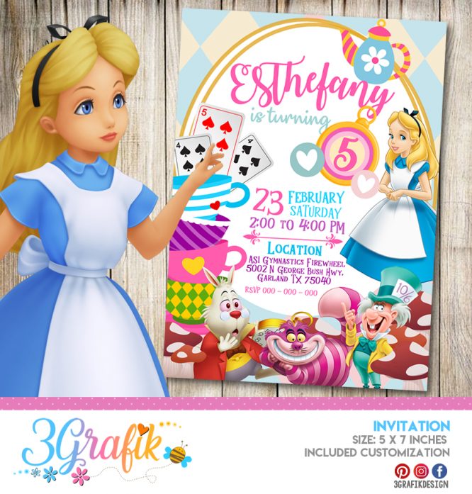 Wonderland Tea Party Invitation