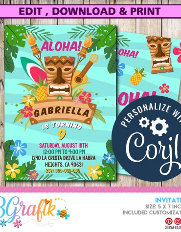 Aloha Invitation