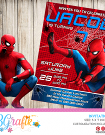 spiderman invitation printable