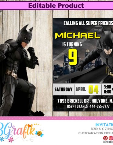 Batman-Digital-Invitation-Editable