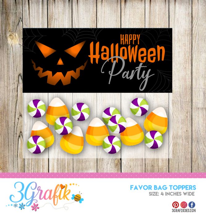 Halloween – Favor Bag Toppers  – Printable