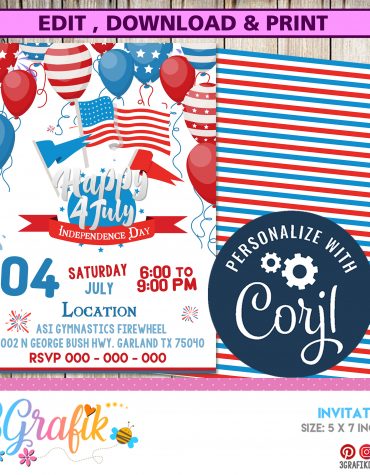 Happy-4-July-Invitation-template-Independence day