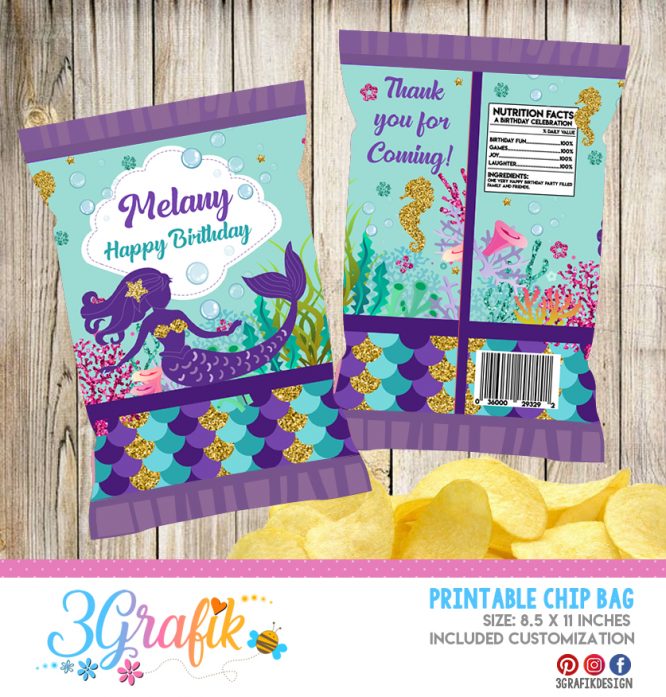 Mermaid Chip Bag