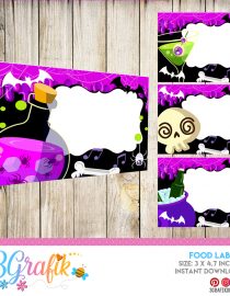 Potion Halloween Food Tent Cards