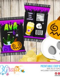 Pumpkin Halloween Chip Bags