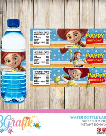 Toy Story Water Bottle Label