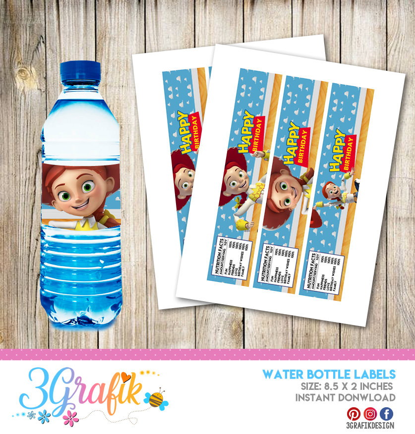 Toy Story Buzz Lightyear Water Bottle Wraps Labels Water Bottle