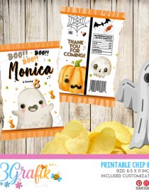 Ghost Halloween Chip Bag