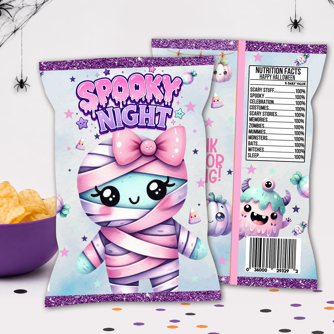 Halloween Chip Bag Printable