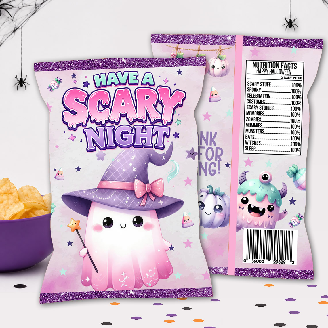 Halloween Chip Bag Printable