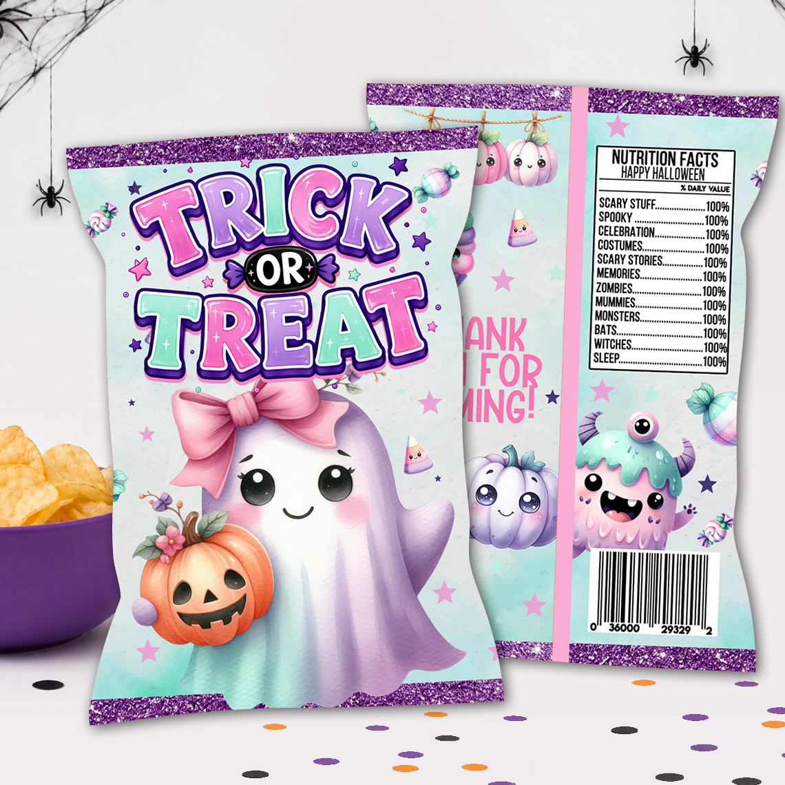 Halloween Chip Bag Printable