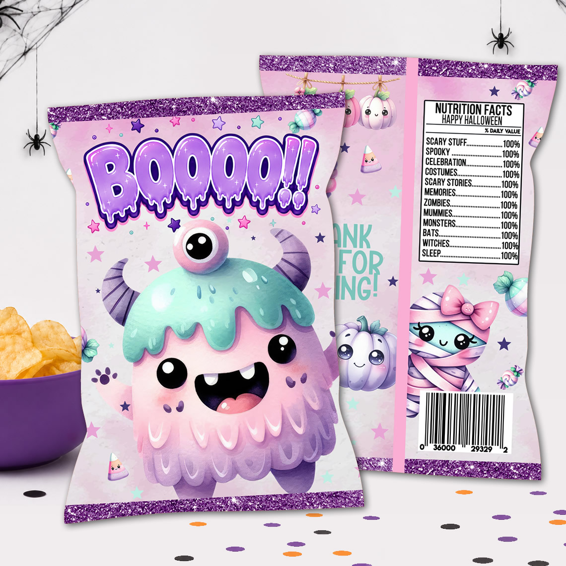 Halloween Chip Bag Printable