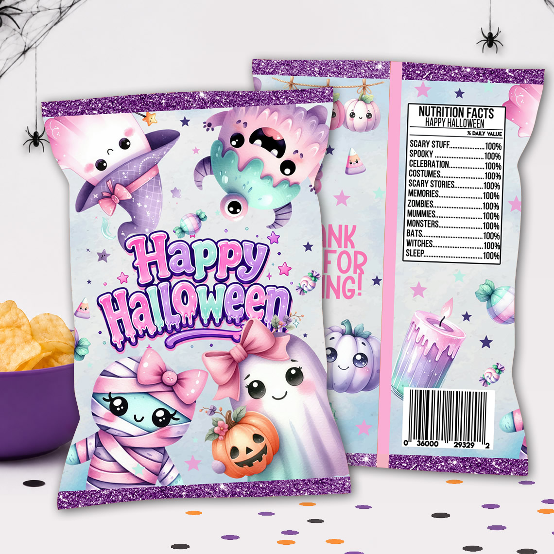Halloween Chip Bag Printable