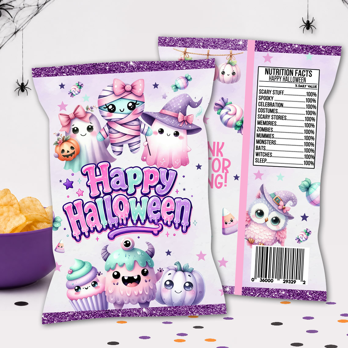 Halloween Chip Bag Printable