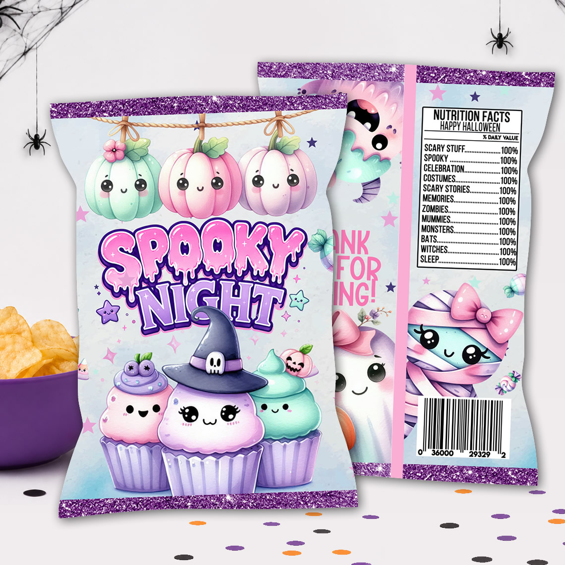 Halloween Chip Bag Printable