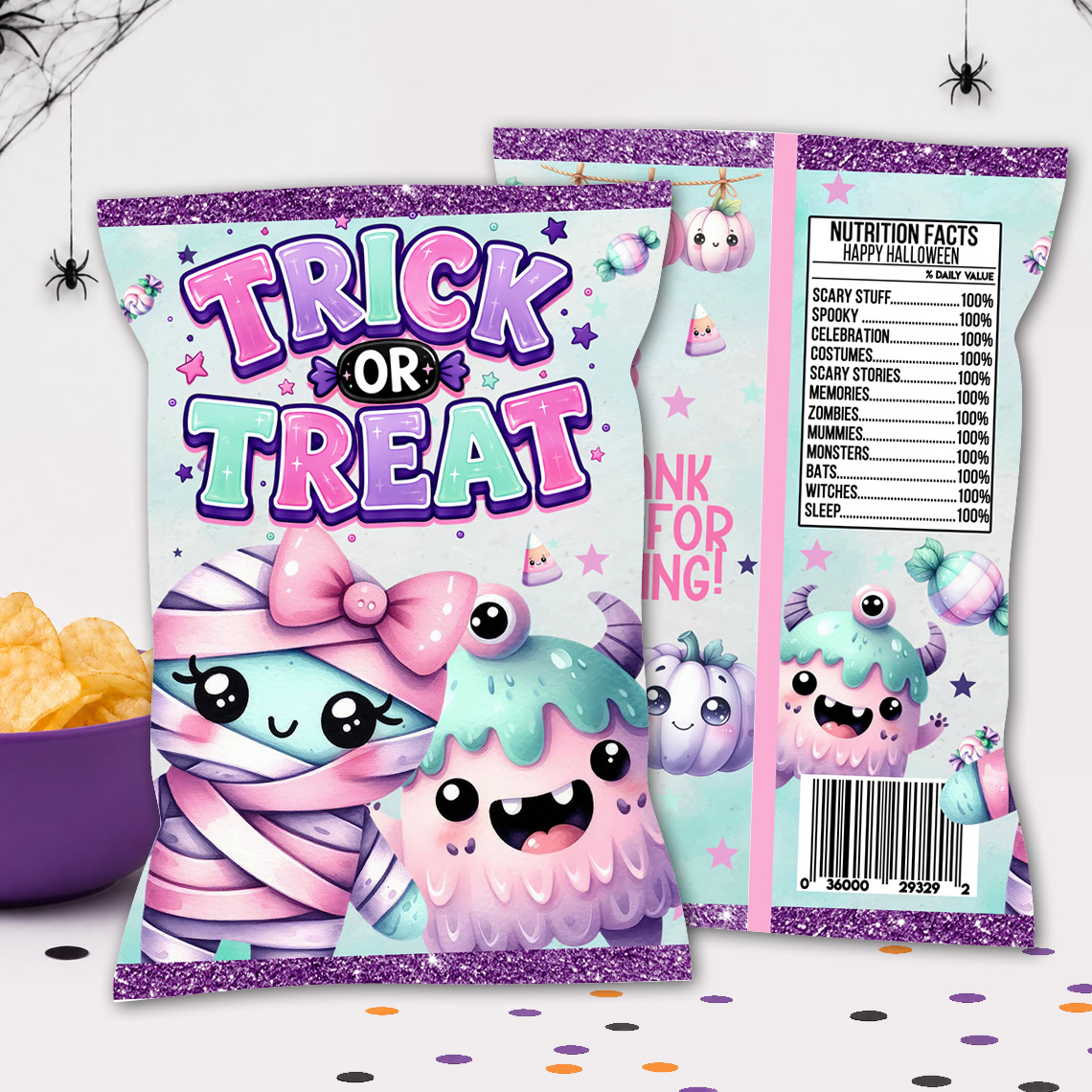 Halloween Chip Bag Printable