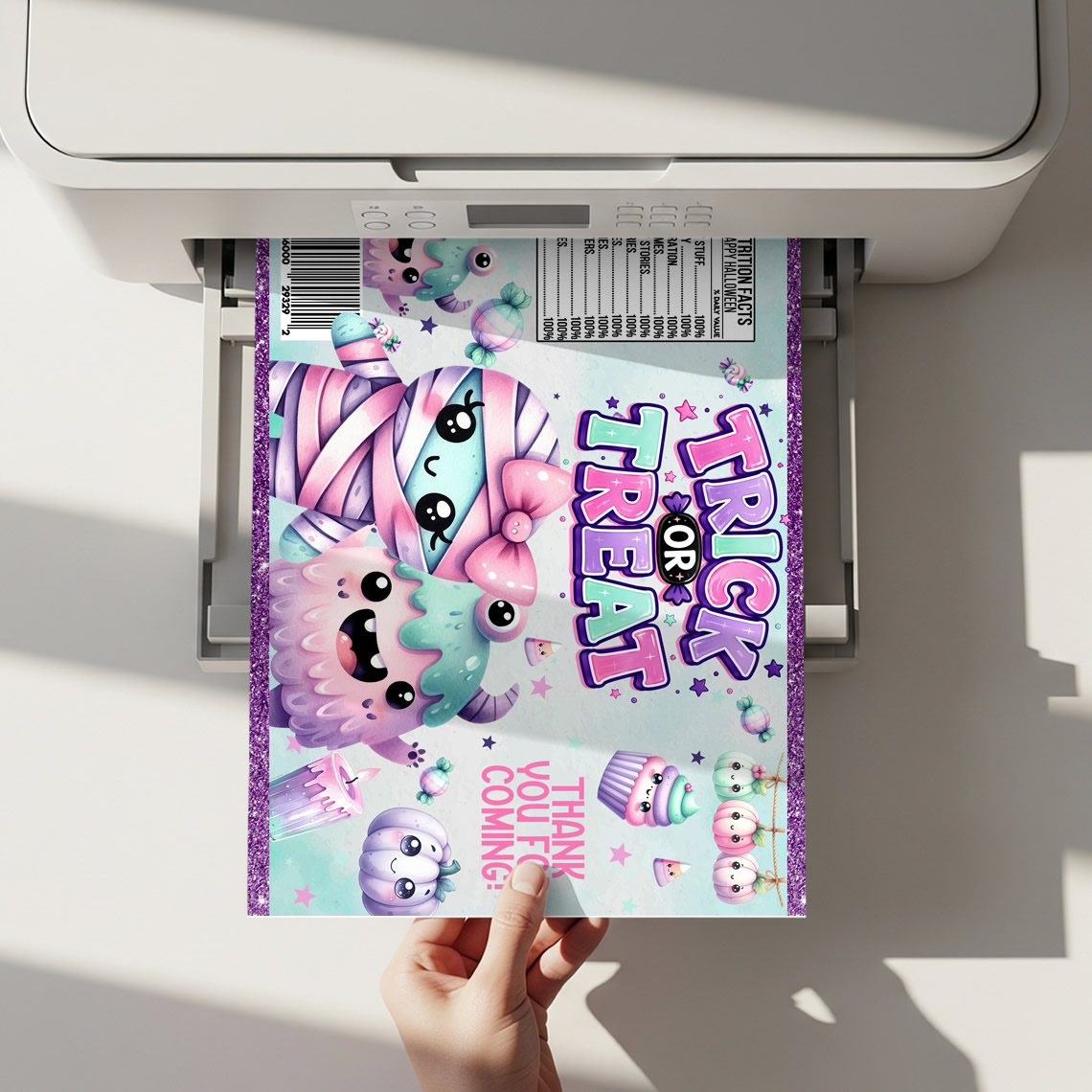 Halloween Chip Bag Printable