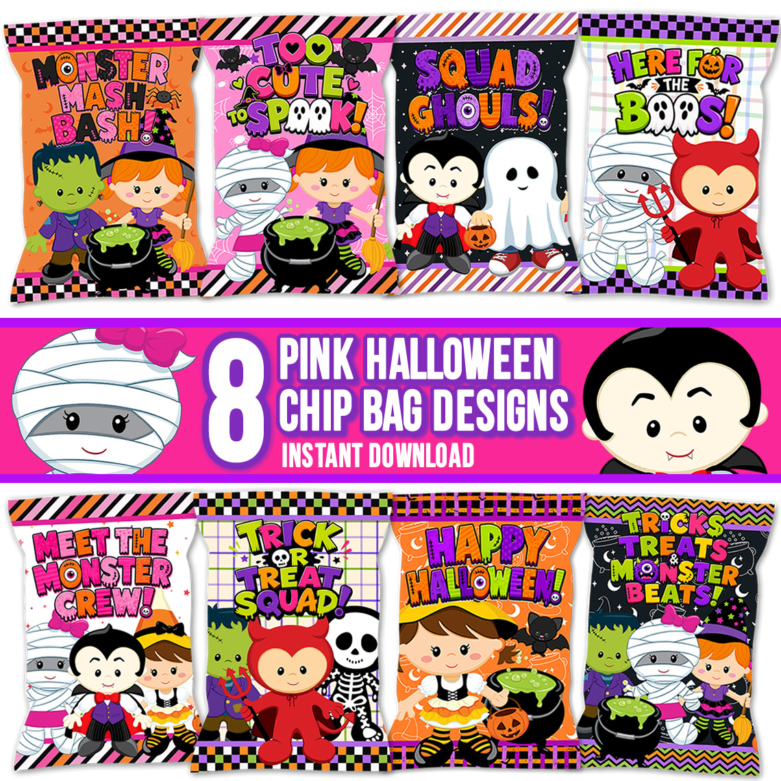 Halloween Chip Bag Printable