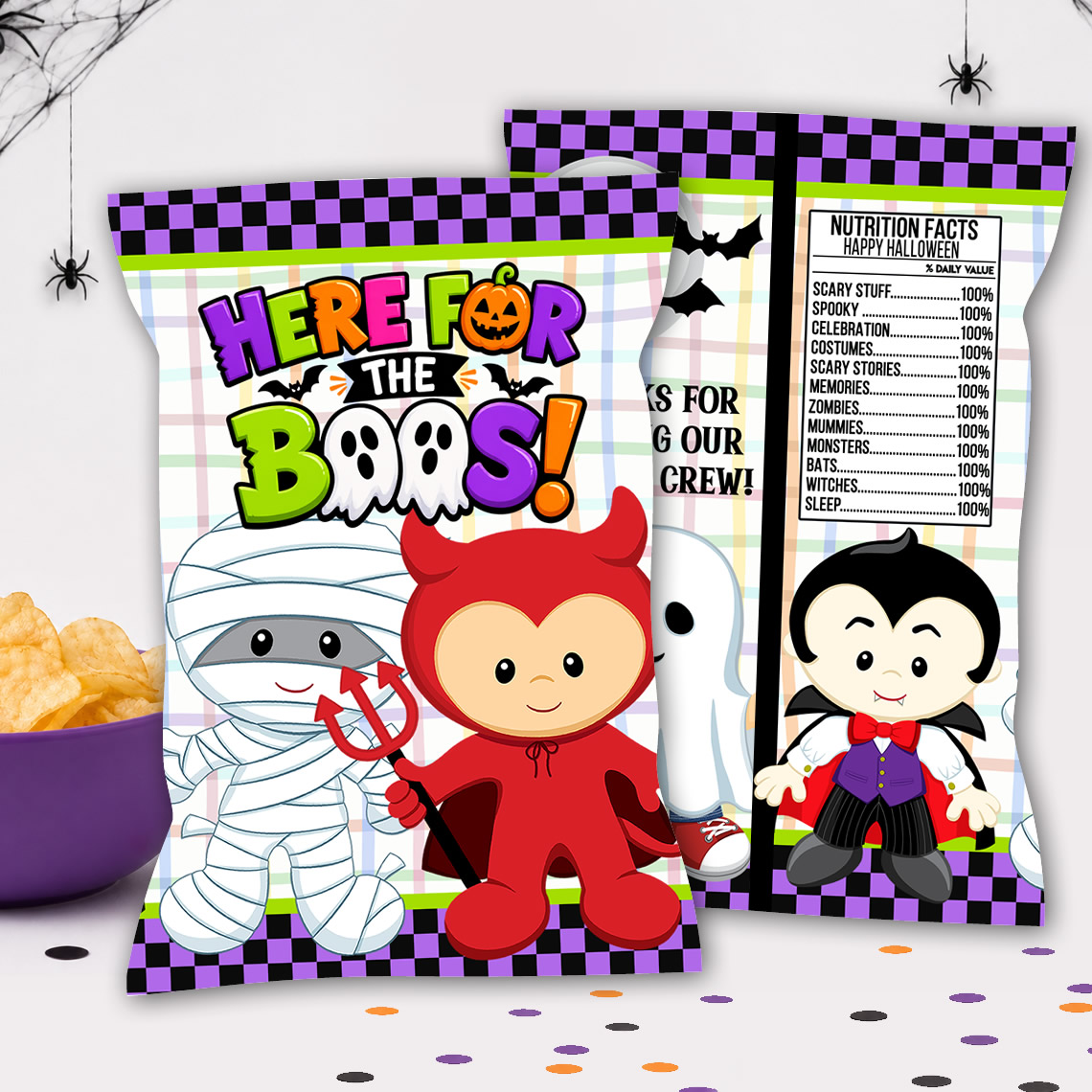 Halloween Chip Bag Printable
