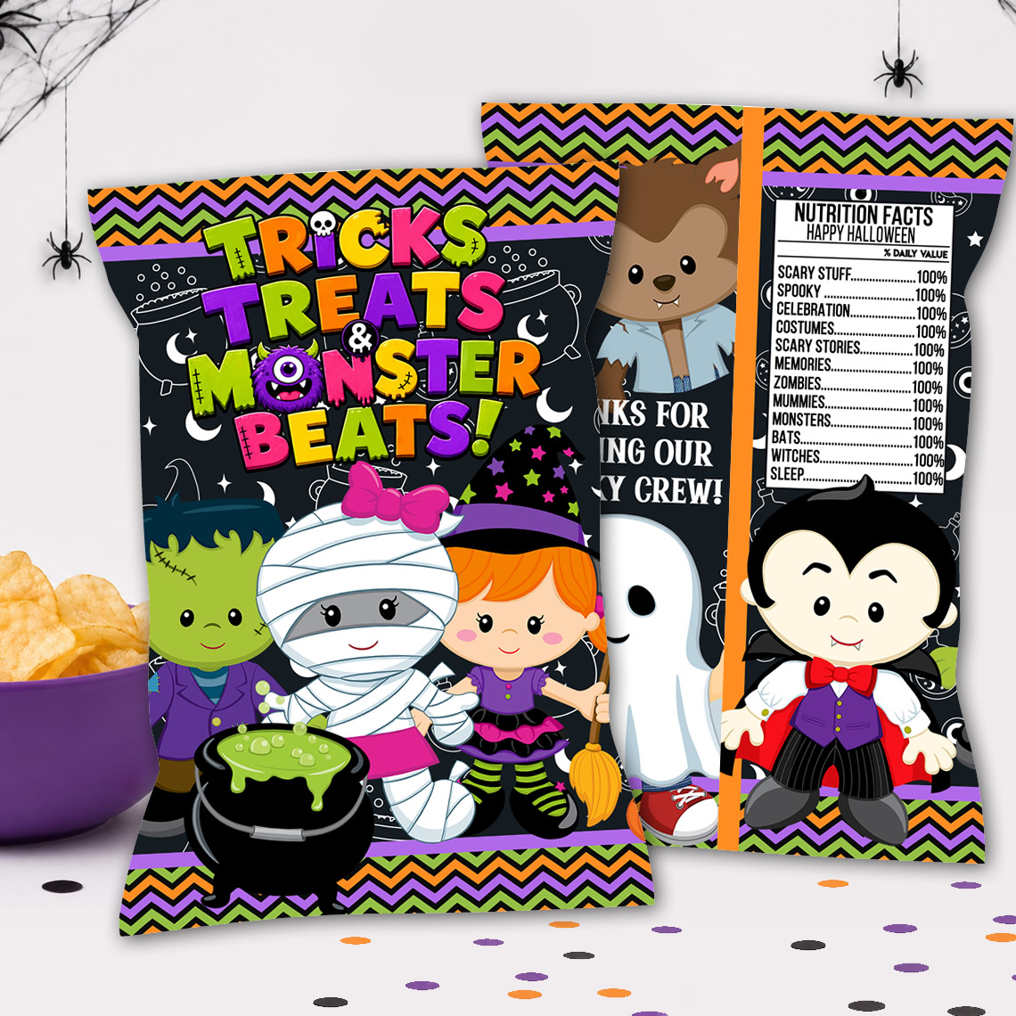 Halloween Chip Bag Printable