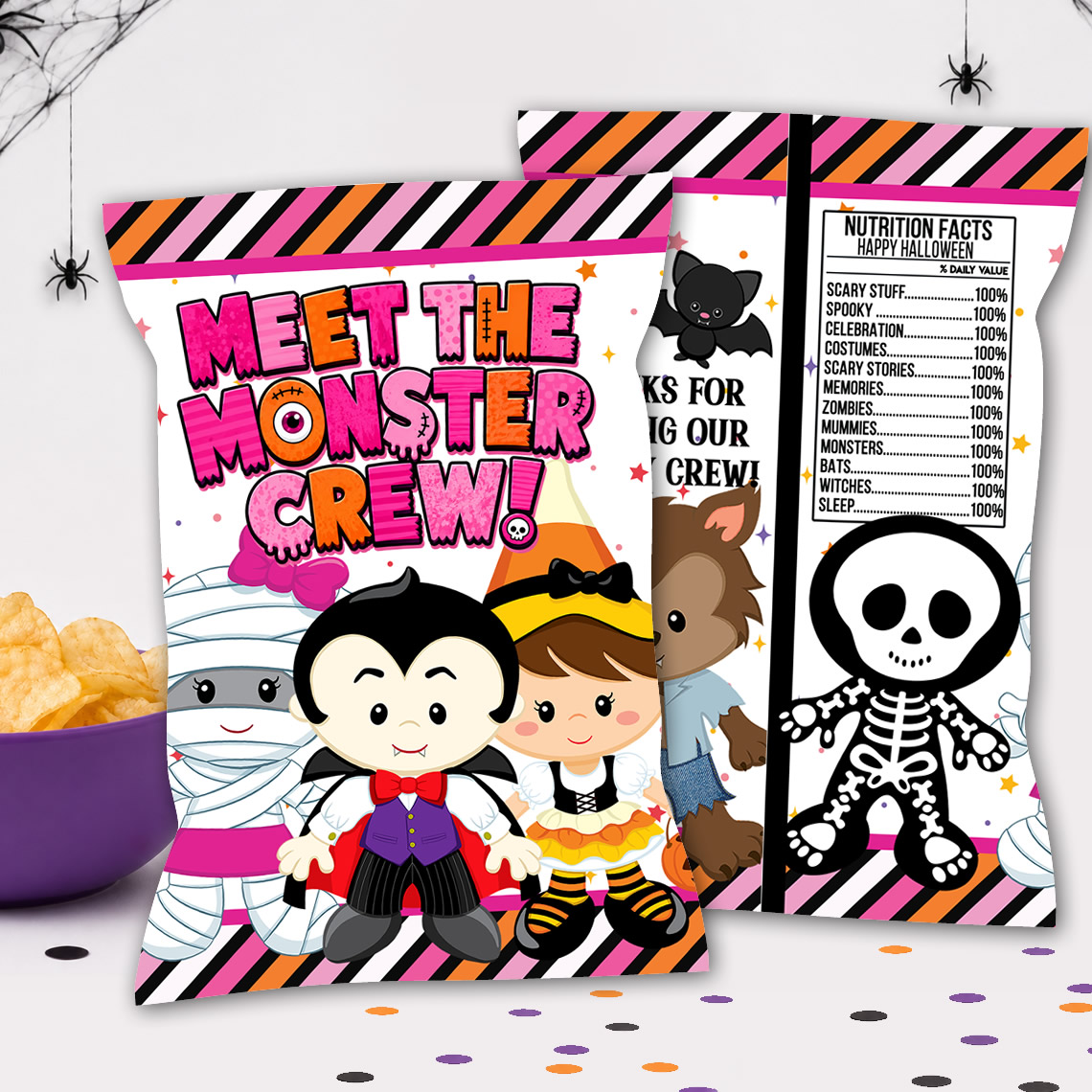 Halloween Chip Bag Printable