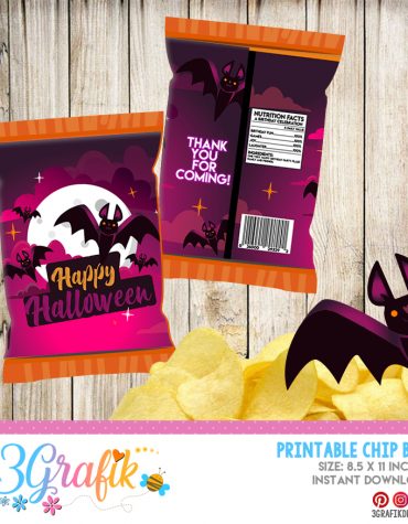 Bat Halloween Chip Bags