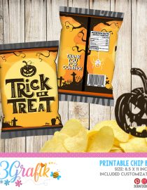 Trick or Treat Halloween Chip Bags