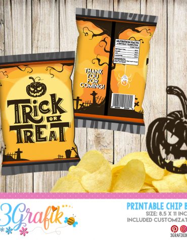 Trick or Treat Halloween Chip Bags