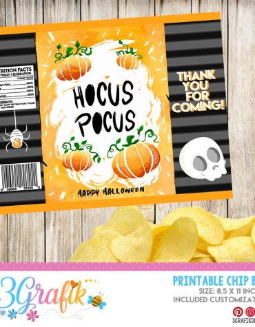 Hocus Pocus Halloween Chip Bags