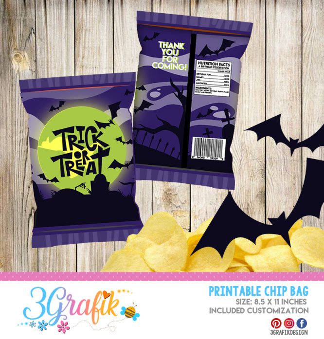Trick or Treat Chip Bags