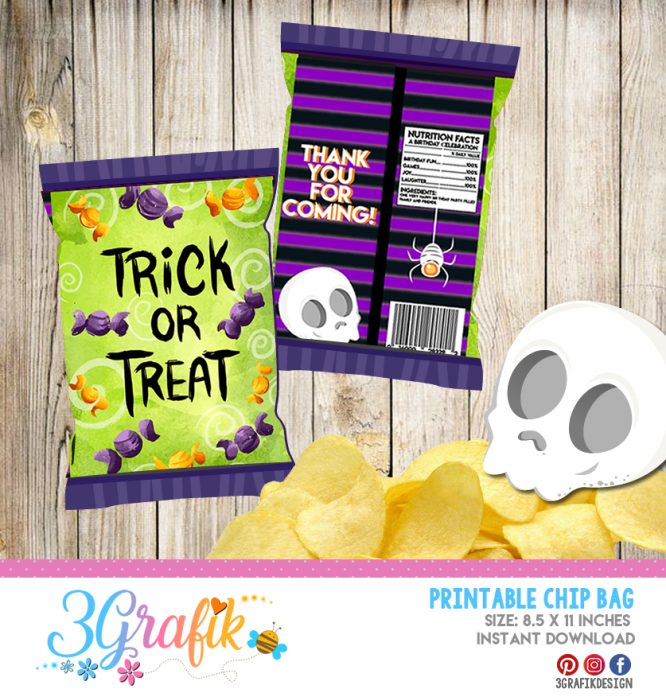 Trick or Treat Chip Bags