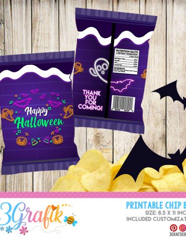 Ghost Halloween Chip Bags