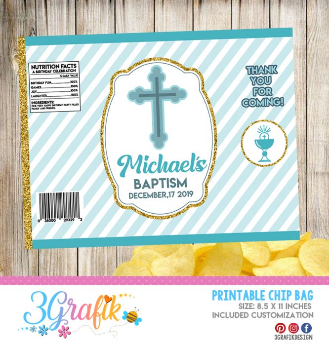 Baptism Chip Bag