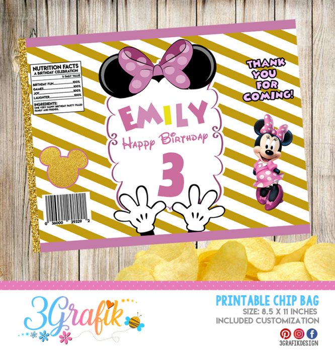 Minnie Mouse Chip Bag