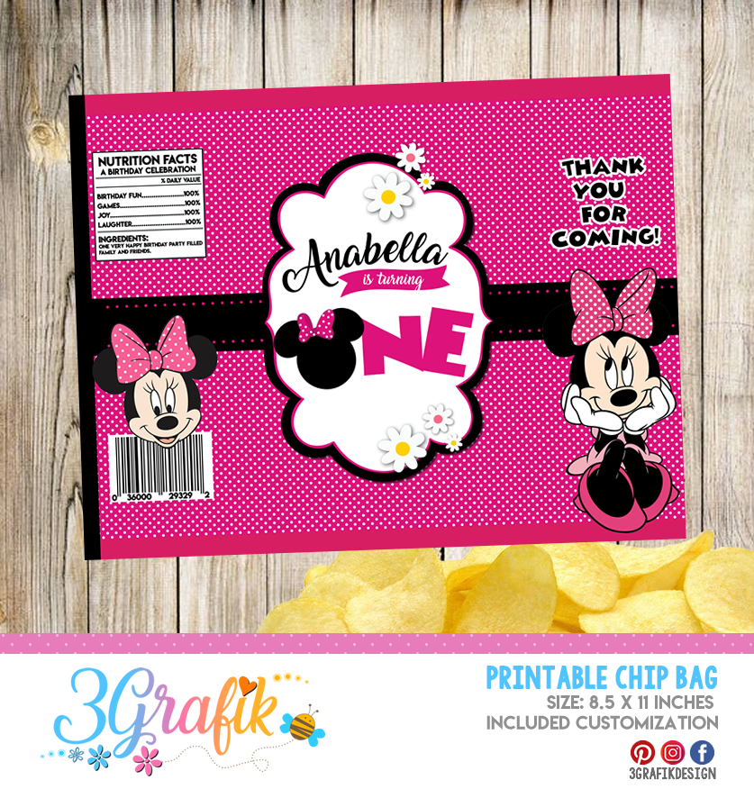 Mickey Mouse & Minnie Mouse themed Chip Bag 🥰🤫 * * Templates