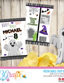 Ghost Halloween Chip Bags