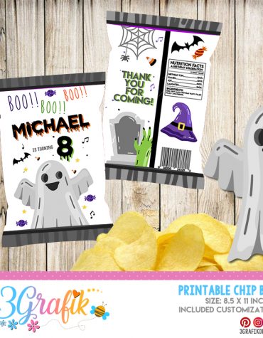 Ghost Halloween Chip Bags