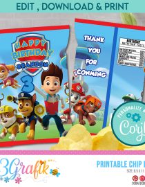 Paw Patrol Chip Bag