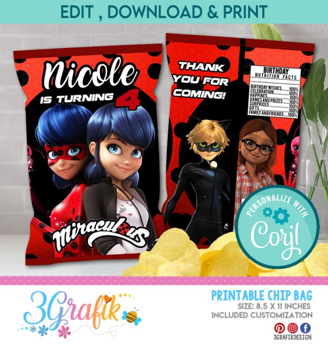 Miraculous chip bag