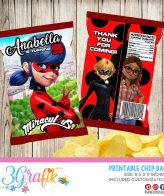 miraculous ladybug chip bags edit and download party supplies