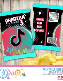 Tik Tok Chip Bags printable