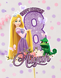 Rapunzel Birthday Cake Topper