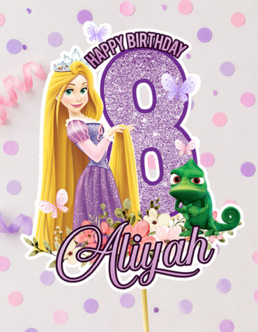 Rapunzel Birthday Cake Topper