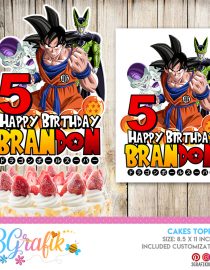 Dragon Ball Z cake topper Digital