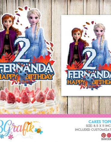 Frozen Cake Topper digital