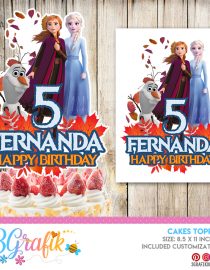 Frozen Birthday Decoration Cake Topper