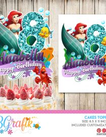 Little Mermaid Cake Topper